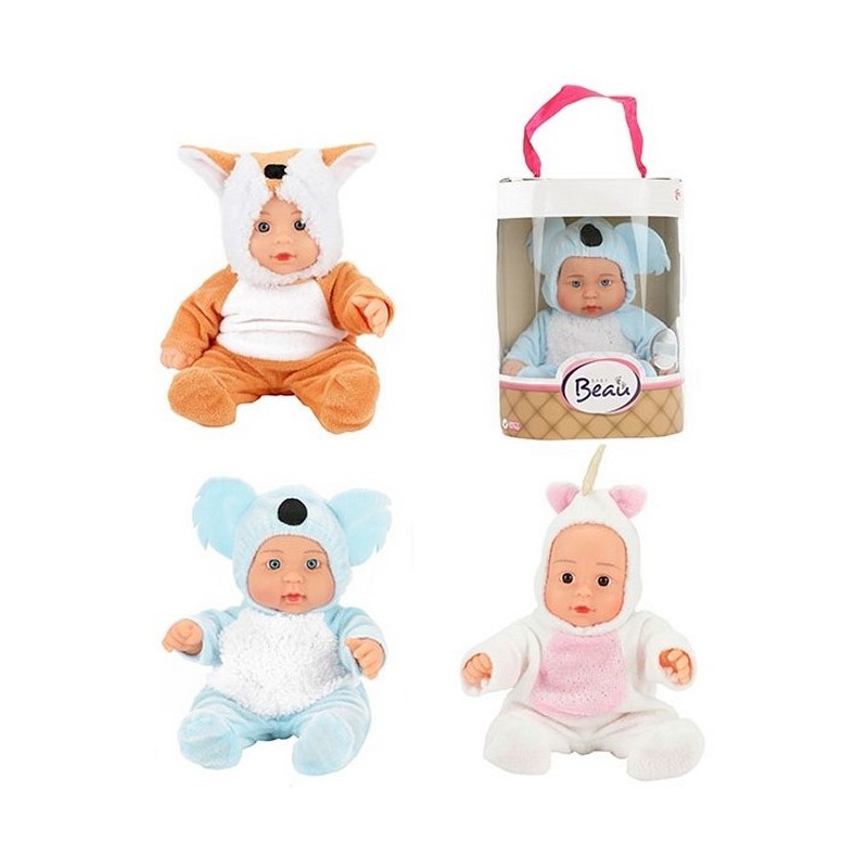 Toi Toys Beau Babypop 22,5cm in dierenpakje