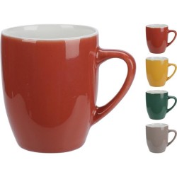 Tasse poterie 240ml couleur assortie