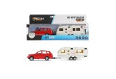 Toi Toys Auto pull back met caravan 1:48