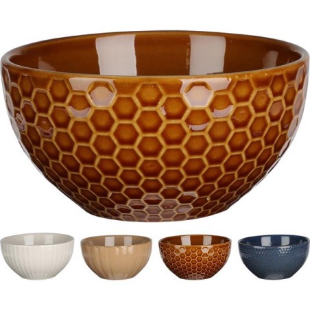 Schaal Aardewerk 680ml, Verkrijgbaar In Verschillende Dessins En Kleuren