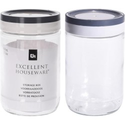 Excellent Houseware Voorraadpot glas 660ml
