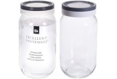 Excellent pot de stockage d'articles ménagers en verre 1 litre