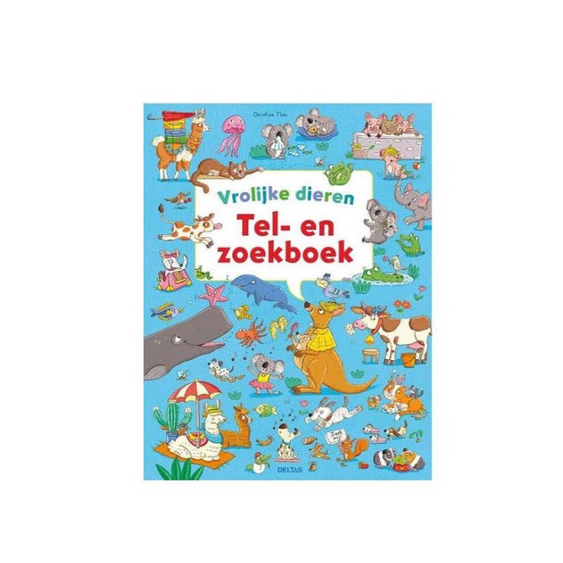 Livre de comptage et de recherche des Deltas - Animaux joyeux