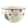 Plat en porcelaine avec image de sapin de Noël Ø14cm