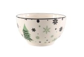 Plat en porcelaine avec image de sapin de Noël Ø14cm