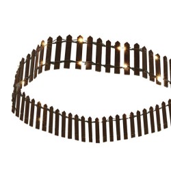 Tuinhekje voor kerstdorp 90x5cm 41-LED