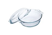 Plat à four Arcuisine avec couvercle rond 24x20x10cm 2,1L