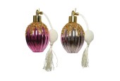 Decoris Ornement de Noël Flacon de parfum 6,3x12cm rose