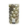 Set de boules de Noël Decoris tube Ø 6 cm avec 37 pièces perles design assorties