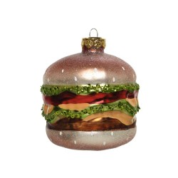 Decoris Décoration de Noël Hamburger 9x10,3 cm