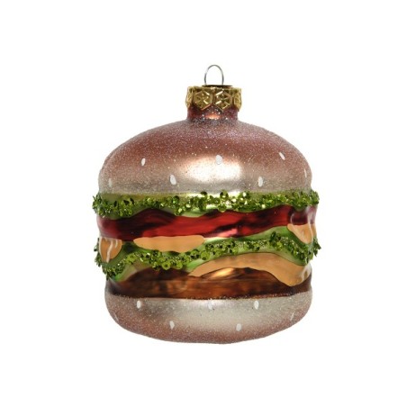Decoris Décoration de Noël Hamburger 9x10,3 cm