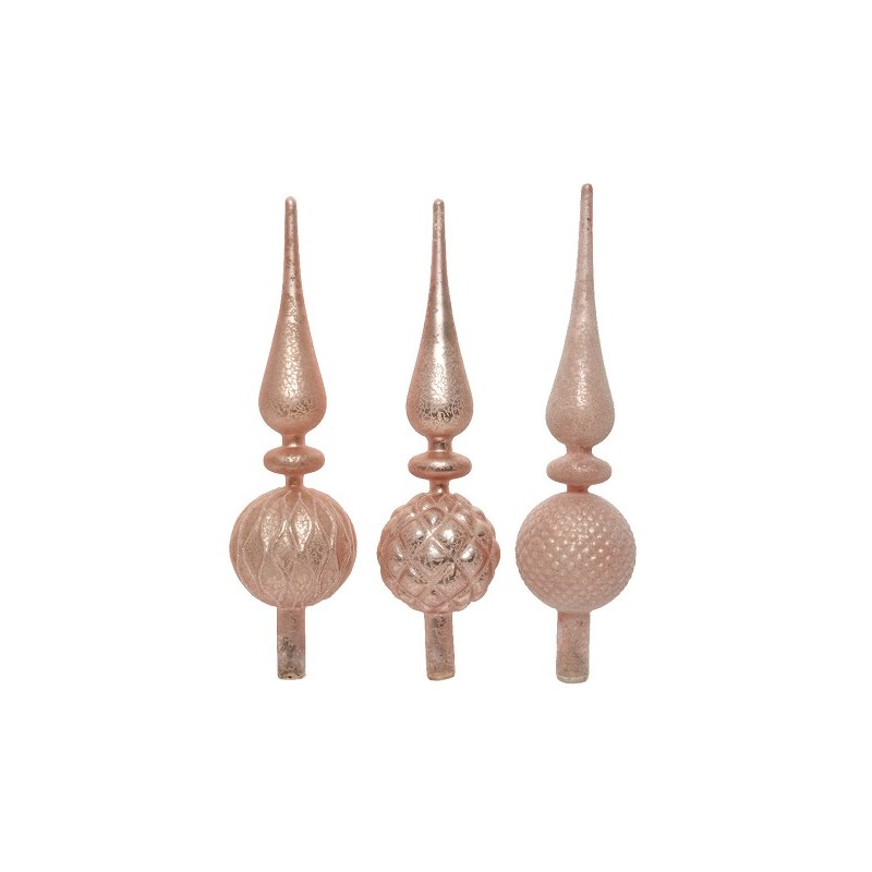 Decoris Piek dia.8x31cm Poederroze 3 assorti dessin