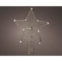 Lumineo Peak star avec 12 lampes LED fonctionne sur batterie avec minuterie.