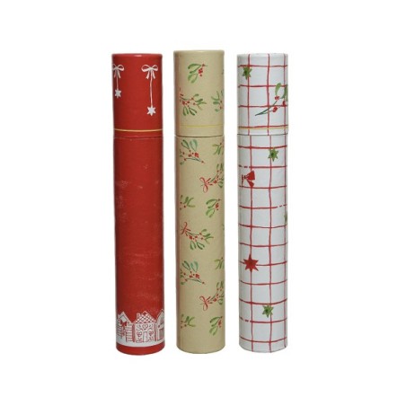Decoris Allumettes en tube design de Noël Ø5x30cm 60 pièces