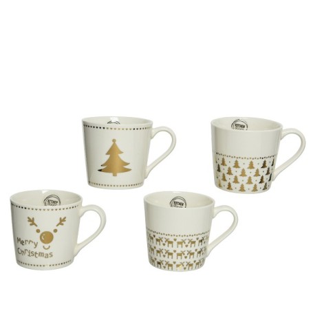 Mug de Noël Decoris 400 ml disponible en 4 modèles différents