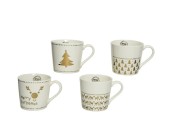 Mug de Noël Decoris 400 ml disponible en 4 modèles différents