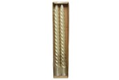Decoris Dinerkaars Swirl creme glitter 25cm 2 stuks