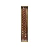 Decoris Dinerkaars Swirl kaneel glitter 25cm 2 stuks