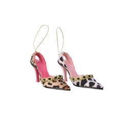 Cintre à chaussures Decoris Fashion pour le sapin de Noël 13x4,5x5,5cm