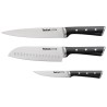 Tefal Ice Force Messenset 3-delig: Santoku 18cm, Vleesmes 20cm, universeel mes 11cm