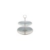 Etagere 2-laags rvs 20/25cm