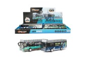 Toi Toys Metal World bus urbain 21cm rétractable avec lumière et son