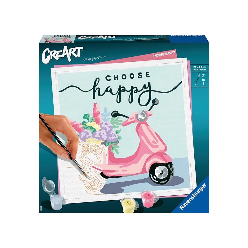 Ravensburger CreArt Choisissez heureux Peinture par numéros