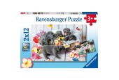 Ravensburger Puzzle Boule de poils mignonne 2x12 pièces