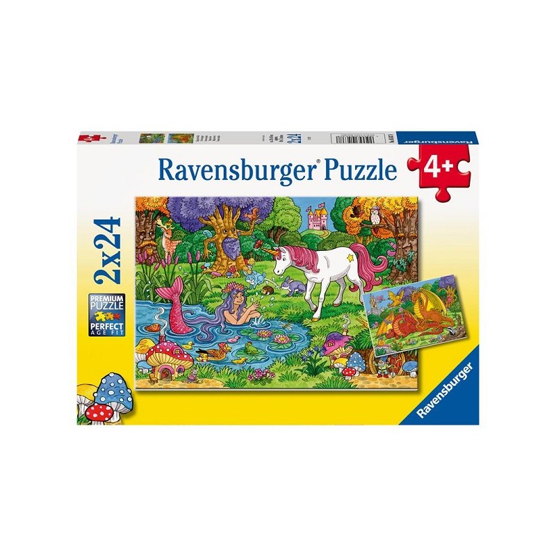 Ravensburger puzzle Forêt magique 2x24 pièces