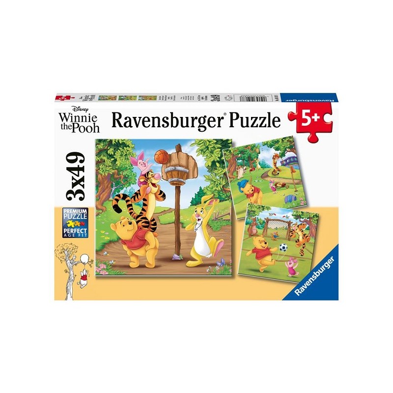 Ravensburger puzzel DWP: Sportdag 3x49 stukjes