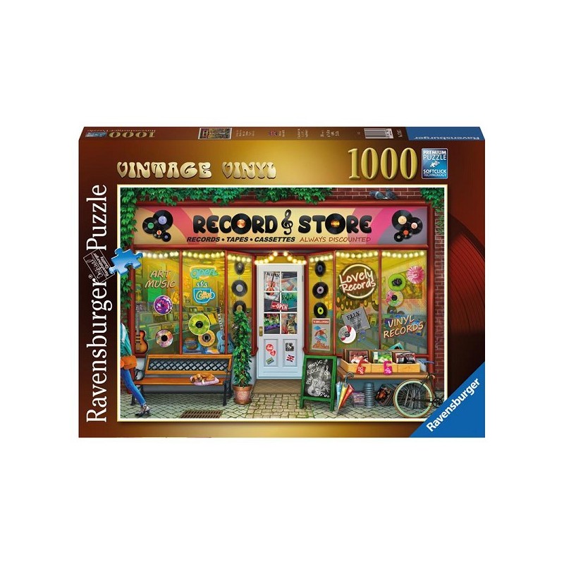 Ravensburger puzzel Vintage Vinyl 1000 stukjes