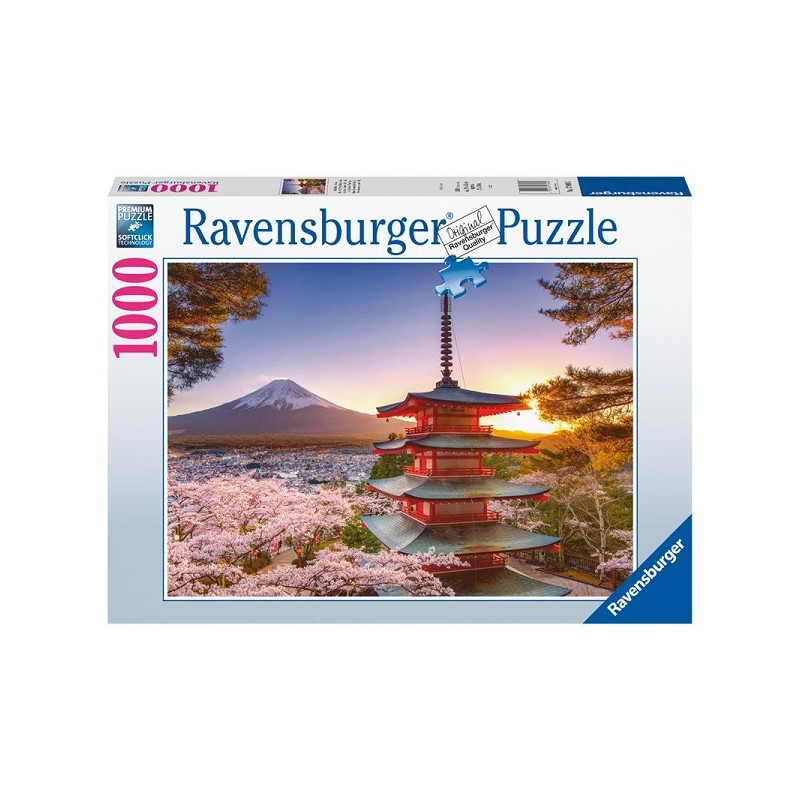 Ravensburger puzzel Kersenbloesem bij de Fuji berg 1000 stukjes