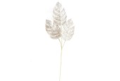 Monstera tak met glitter bladeren 78cm champagne