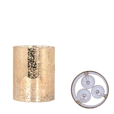 Photophore verre pour 3 lumières 15cm