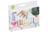 Krijt geschikt voor de stoep en schoolbord doosje a 24 stuks 8x1x1cm