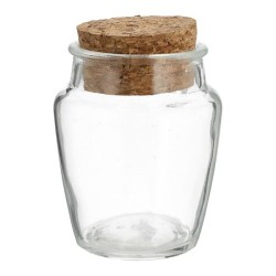 Voorraadpot Glas Met Kurk Deksel 150ml Ø6,8xh9,2cm