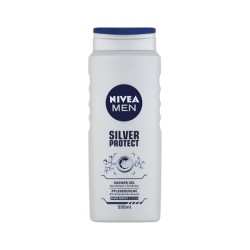Nivea Shower Gel 500ml 3in1 For Men Silver Protect