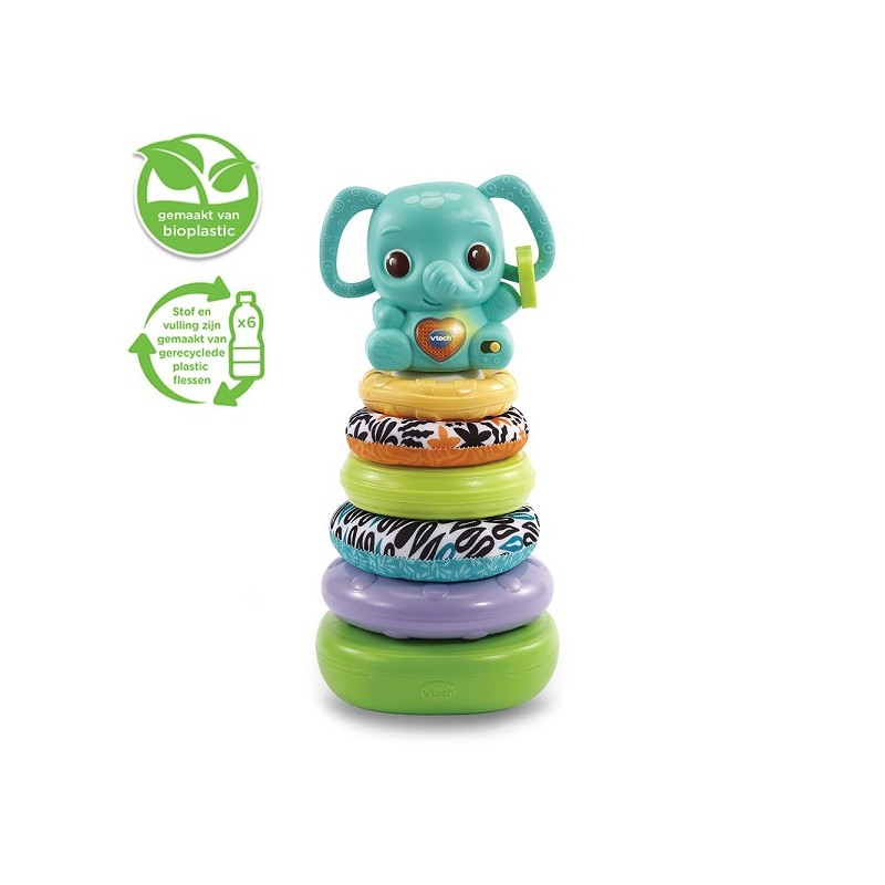 Vtech 3-in-1 Stapel & Leer Olifant
