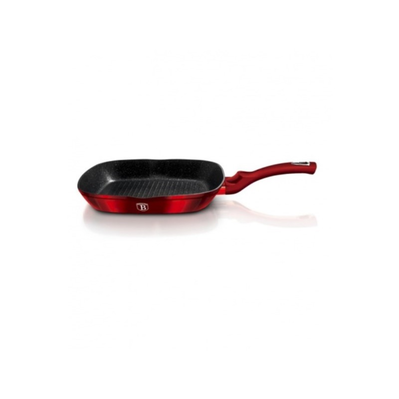 BerlingerHaus Burgundi Grillpan met tuit 28cm ook inductie