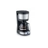 Cafetière Severin 4 tasses avec verseuse en verre 750W inox/noir