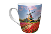 Mug relax Holland champ de tulipes avec moulin Ø8,5x10,5cm