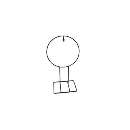 HBX natural living Kranshanger op voet Ø26xh47cm zwart metaal