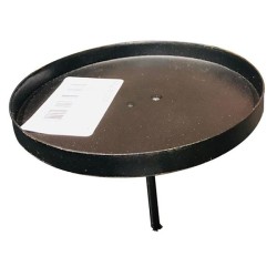 Bougeoir sur épingle pour bougie bloc 2 pièces Ø8,5xh8,2cm noir