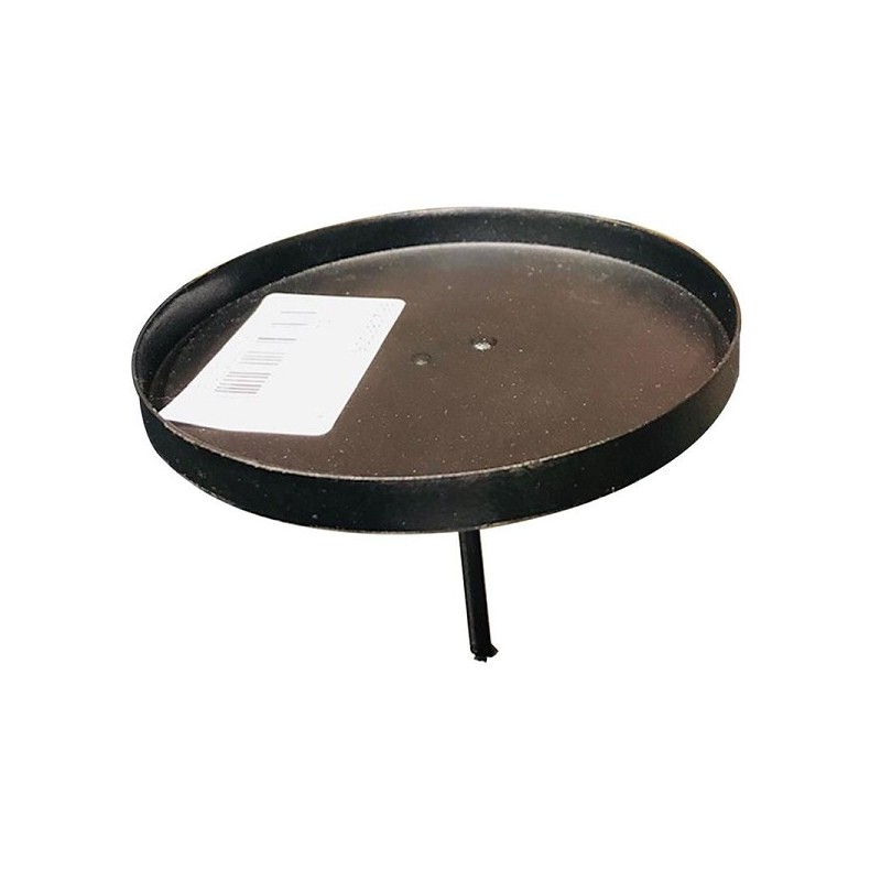 Bougeoir sur épingle pour bougie bloc 2 pièces Ø8,5xh8,2cm noir