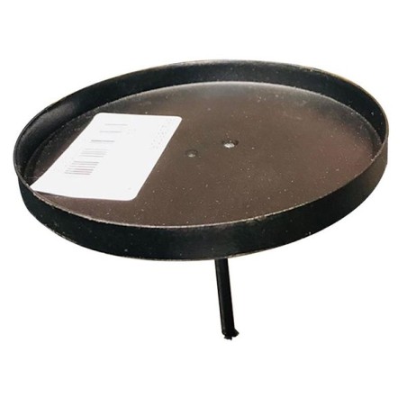 Bougeoir sur épingle pour bougie bloc 2 pièces Ø8,5xh8,2cm noir