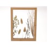 HBX natural living Droogbloemen in lijst 17,5x24x2,5cm naturel
