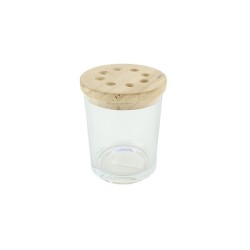 HBX natural living Vase Arrangement Ø9,2xh7,5cm clair