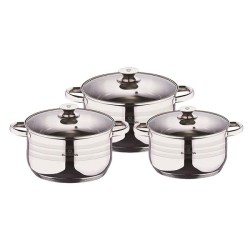 Blaumann Gourmet line Set de poêles en acier inoxydable 3 pièces