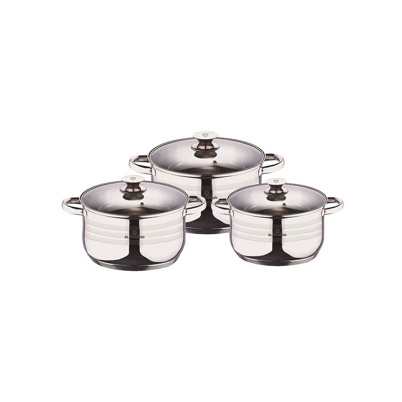 Blaumann Gourmet line Set de poêles en acier inoxydable 3 pièces