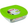 Pyrex COOK & STORE Vierkante bewaarschaal 20x17x6cm - 1000ml - Borosilicate glass